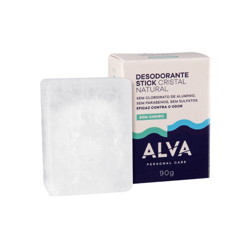 Desodorante Cristal Stick Stone Vegano 90g Alva