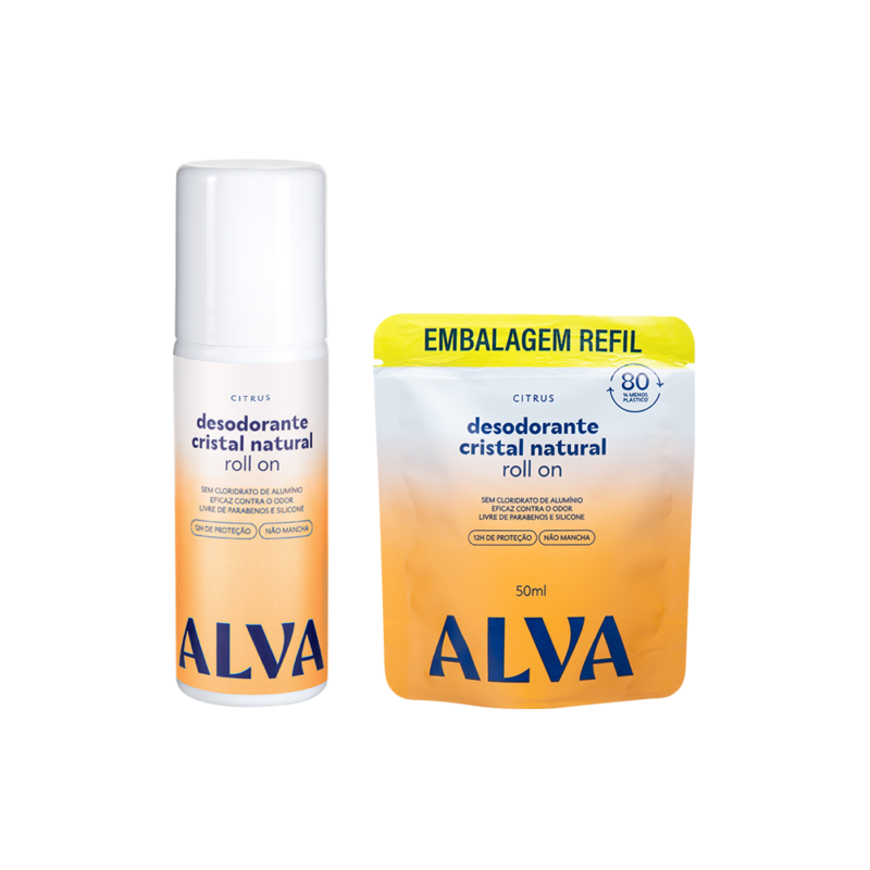 Kit Roll on Citrus + Refil Alva