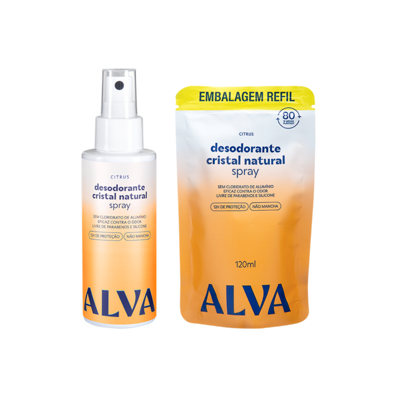 Kit Spray Citrus + Refil Alva